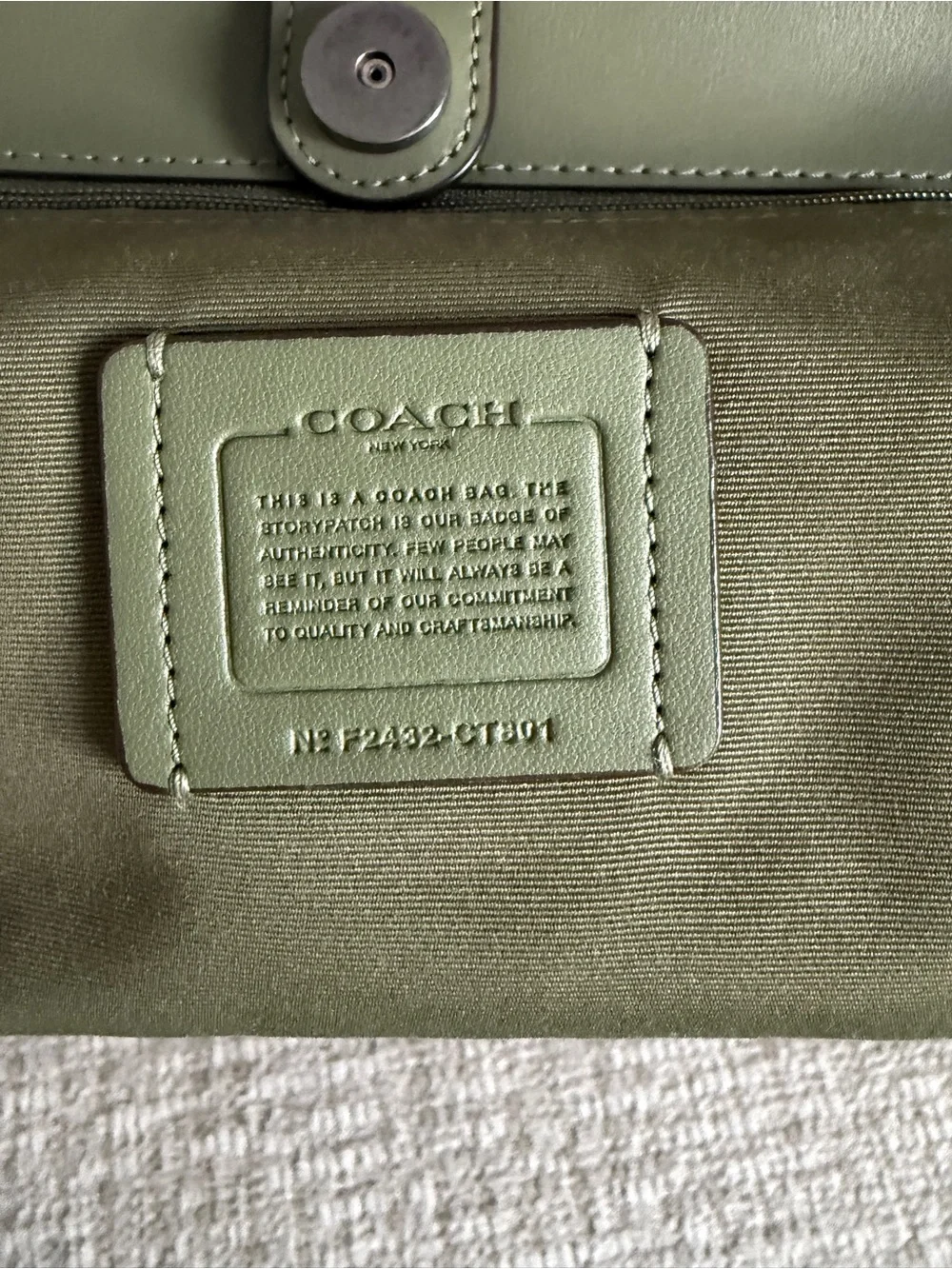 Coach Olive City Bucket Bag